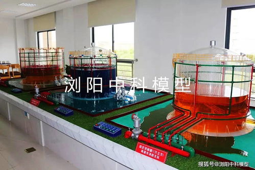 浏阳市中科模型 化工装置消防推演模型,化工厂消防设施模型